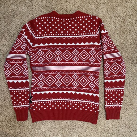 Coca Cola Women's Small Red Polar Bear Ugly Christmas Sweater Holiday Cute Cozy - Picture 2 of 7